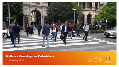 Webinar: Midblock Crossings for Pedestrians