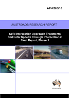 Safe Intersection Approach Treatments and Safer Speeds through Intersections: Final Report, Phase 1.