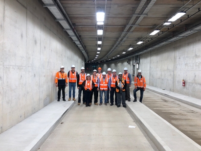 Tunnels Task Force inspect Adelaide's O-Bahn project