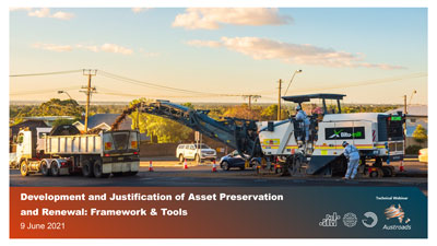 Webinar: Development and Justification of Asset Preservation and Renewal: Framework and Tools