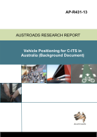 Cover of Vehicle Positioning for C-ITS in Australia (Background Document)