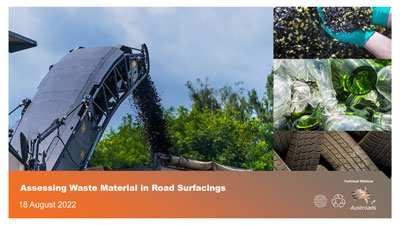 Webinar: Assessing Waste Material in Road Surfacings