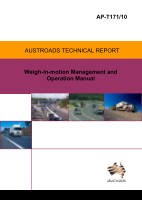 Cover of Weigh-in-motion Management and Operational Manual