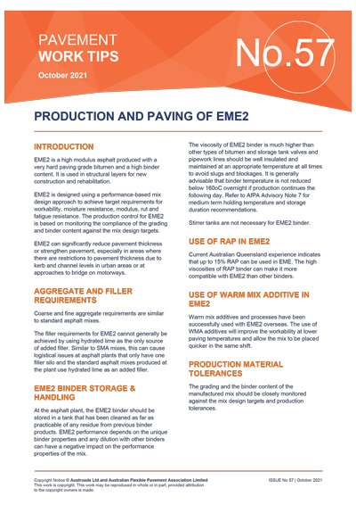 Production and Paving of EME2