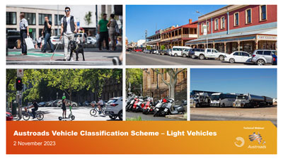 Webinar: Austroads Vehicle Classification Scheme – Light Vehicles