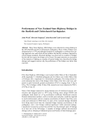 Performance of New Zealand State Highway Bridges in the Darfield and Christchurch Earthquakes