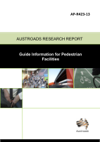 Cover of Guide Information for Pedestrian Facilities