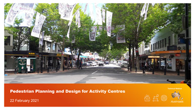 Webinar: Pedestrian Planning and Design for Activity Centres