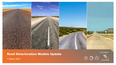 Webinar: Road Deterioration Model Update