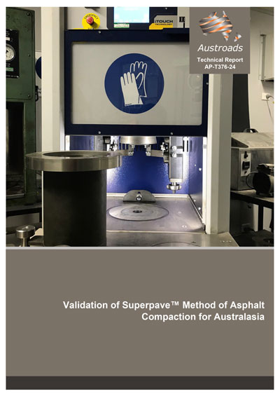 Cover of Validation of Superpave™ Method of Asphalt Compaction for Australasia