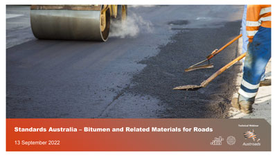 Webinar: Standards Australia – Bitumen and Related Materials for Roads