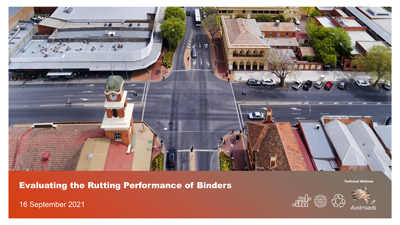 Webinar: Evaluating the Rutting Performance of Binders