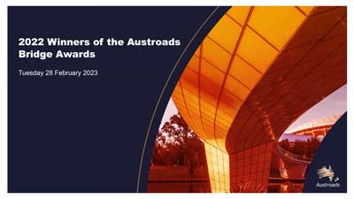 Webinar: 2022 Winners of the Austroads Bridge Awards