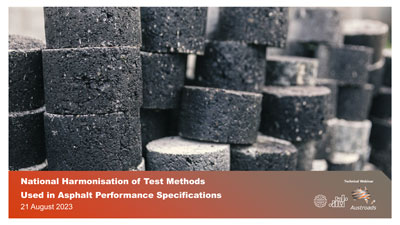 Webinar: National Harmonisation of Test Methods Used in Asphalt Performance Specifications