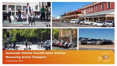 Webinar: Austroads Vehicle Classification Scheme – Measuring Active Transport