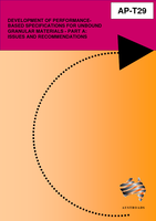 Cover of Development of Performance-Based Specifications for Unbound Granular Materials: Part A: Issues and Recommendations
