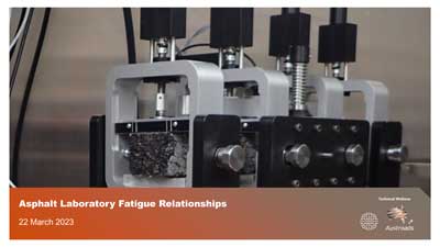 Webinar: Asphalt Laboratory Fatigue Relationships