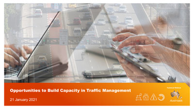 Webinar: Opportunities to Build Capacity in Traffic Management