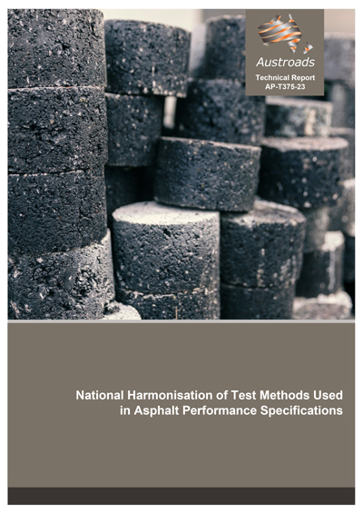 Cover of National Harmonisation of Test Methods Used in Asphalt Performance Specifications