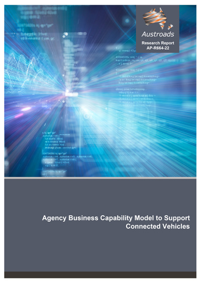 Cover of Agency Business Capability Model to Support Connected Vehicles