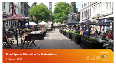 Webinar: Road Space Allocation for Pedestrians