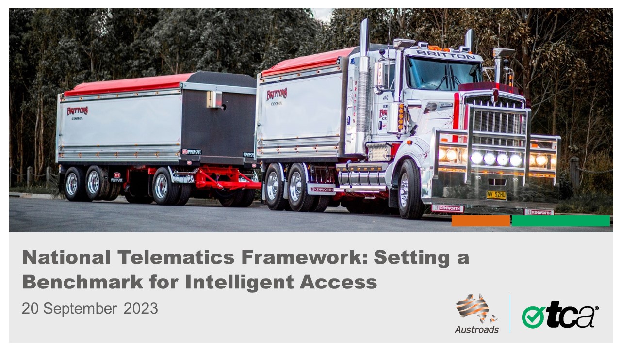 Webinar: National Telematics Framework: Setting a Benchmark for Intelligent Access