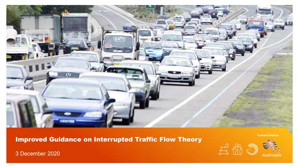 Webinar: Improved Guidance on Interrupted Traffic Flow Theory