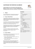 Cover of Specification for Pavement Roughness Measurement with an Inertial Profilometer