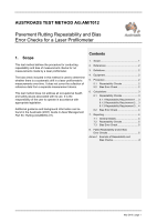 Cover of Pavement Rutting Repeatability and Bias Error Checks for a Laser Profilometer