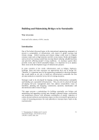 Cover of Building and Maintaining Bridges to be Sustainable