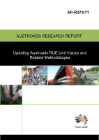 Updating Austroads RUE Unit Values and Related Methodologies