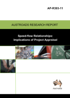 Cover of Speed-flow Relationships: Implications of Project Appraisal