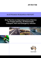 Cover of Best Practice on Improving Level of Service for Freight Vehicles, On-road Public Transport, HOV and Emergency Vehicles