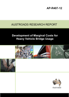 Cover of Development of Marginal Costs for Heavy Vehicle Bridge Usage
