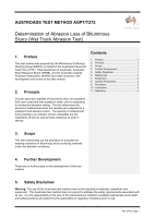 Cover of Determination of Abrasion Loss of Bituminous Slurry (Wet Track Abrasion Test)