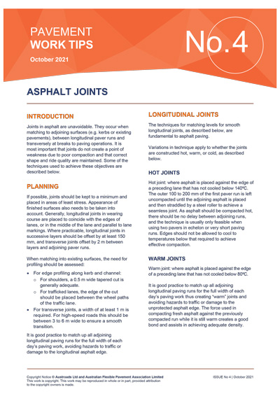 Cover of Asphalt Joints
