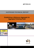 Cover of Establishing a Reference Aggregate for Aggregate Polishing Tests
