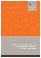 Cover of Effects of Hot Storage on Polymer Modified Binder Properties and Field Performance