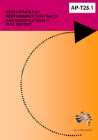 Cover of Development of Performance Contracts and Specifications: Full Report