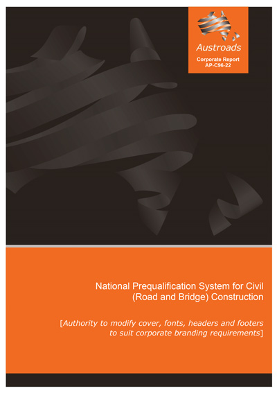 Cover of National Prequalification System for Civil (Road and Bridge) Construction (2022 Edition)