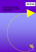 Cover of Effects of Sealed Shoulders on Road User Costs (includes software tool)