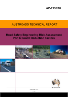 Cover of Road Safety Engineering Risk Assessment Part 6: Crash Reduction Rates
