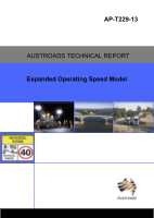 Cover of Expanded Operating Speed Model