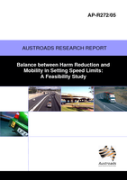 Cover of Balance between Harm Reduction and Mobility in Setting Speed Limits: A Feasibility Study
