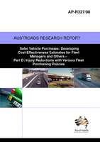 Cover of Safer Vehicle Purchases: Developing Cost-Effectiveness Estimates for Fleet Managers and Others Part D: Injury Reductions with Various Fleet Purchasing Policies