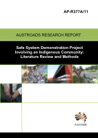 Cover of Safe System Demonstration Project Involving an Indigenous Community: Literature Review and Methods