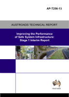Cover of Improving the Performance of Safe System Infrastructure: Stage 1 Interim Report